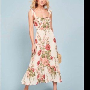 Reformation Nikita Etienne Floral Dress